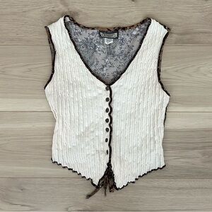 wrapper boho floral vest